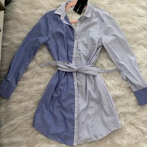 Double striped Blue dress